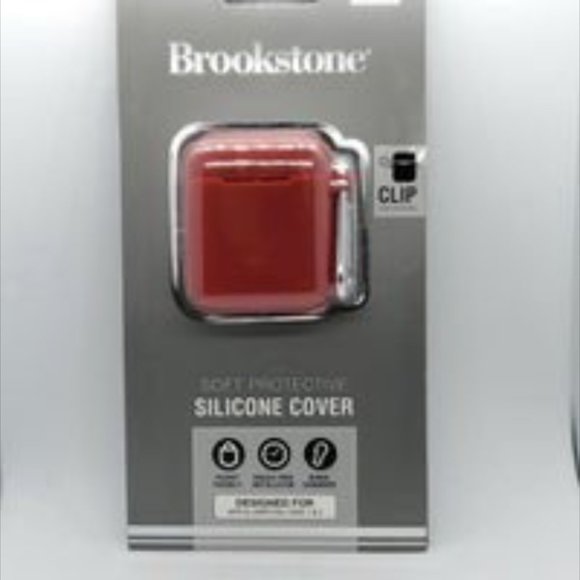 BROOKSTONE Red Silicone Airpod Case - Picture 2 of 2